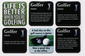Coaster Bundle 2 - 1 of each of the 6 golfer coasters
